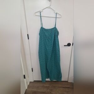 Banana Republic Teal and Navy Linen-Blend Garment